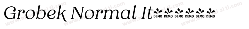 Grobek Normal It字体转换
